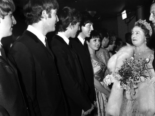 the Beatles and the queen